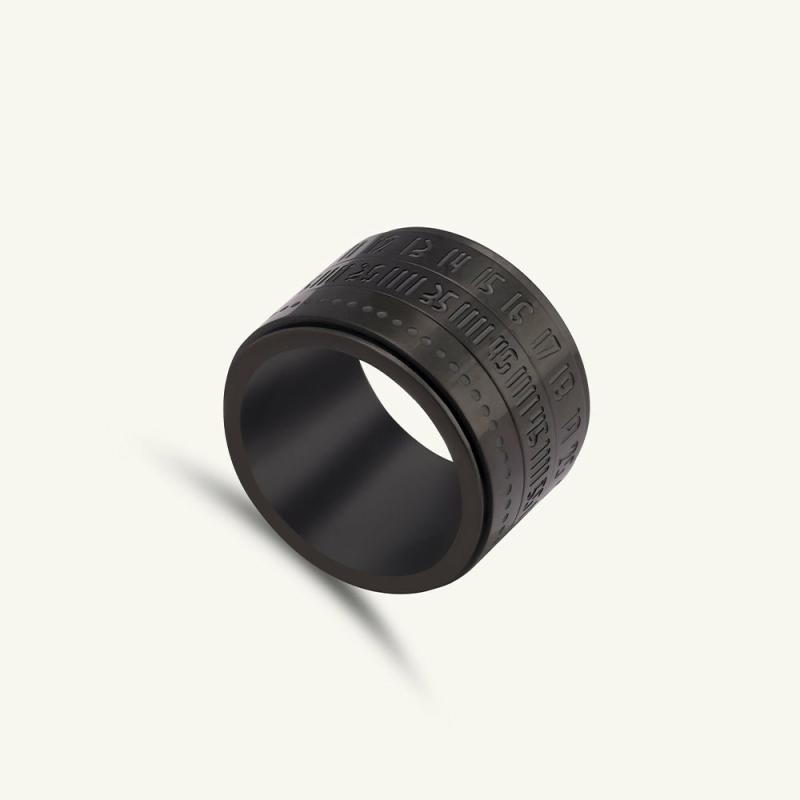 Arabic Numerals Punk Men’S Ring Men'S Rings