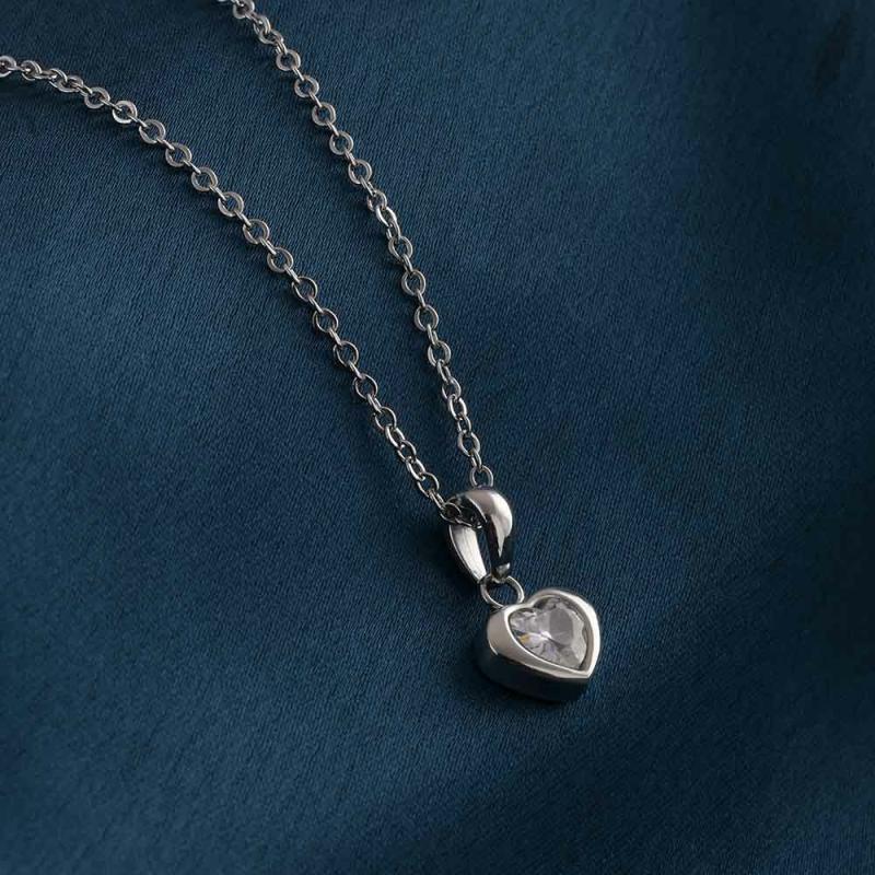 Bejeweled Heart Necklace Necklaces