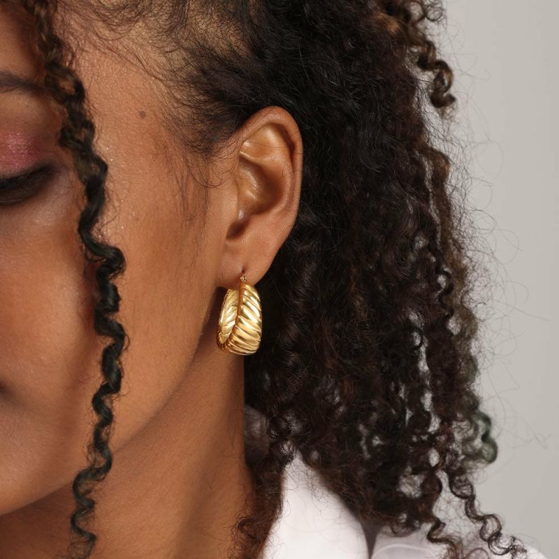 Circle Helical Hoop Earrings Earrings