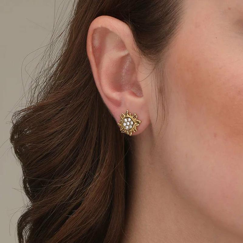 Dazzling Sun Stud Earrings Earrings