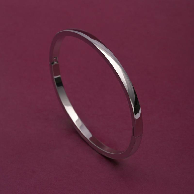 Elliptical Grace Bangle Bracelet | Silver Bangles Bracelets