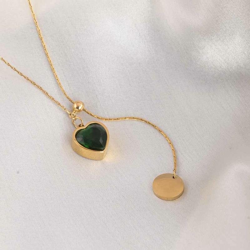 Emerald Love Necklace Necklaces