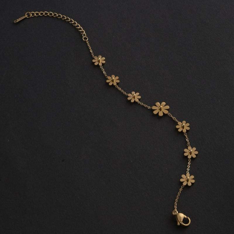 Floral Finesse Anklet Anklets