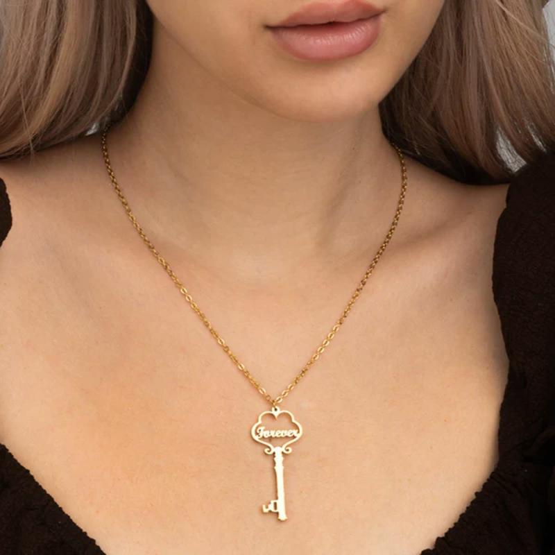 Forever Key Necklace Necklaces