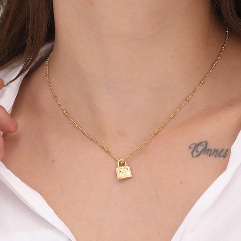 Heart Lock Necklace Necklaces