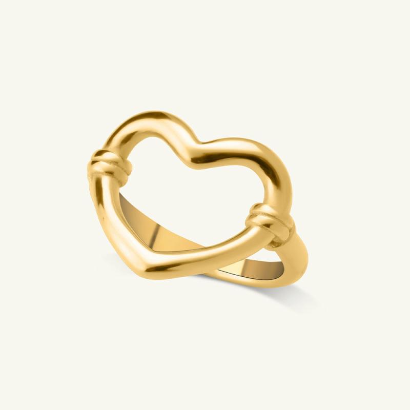 Heart Outline Ring Rings