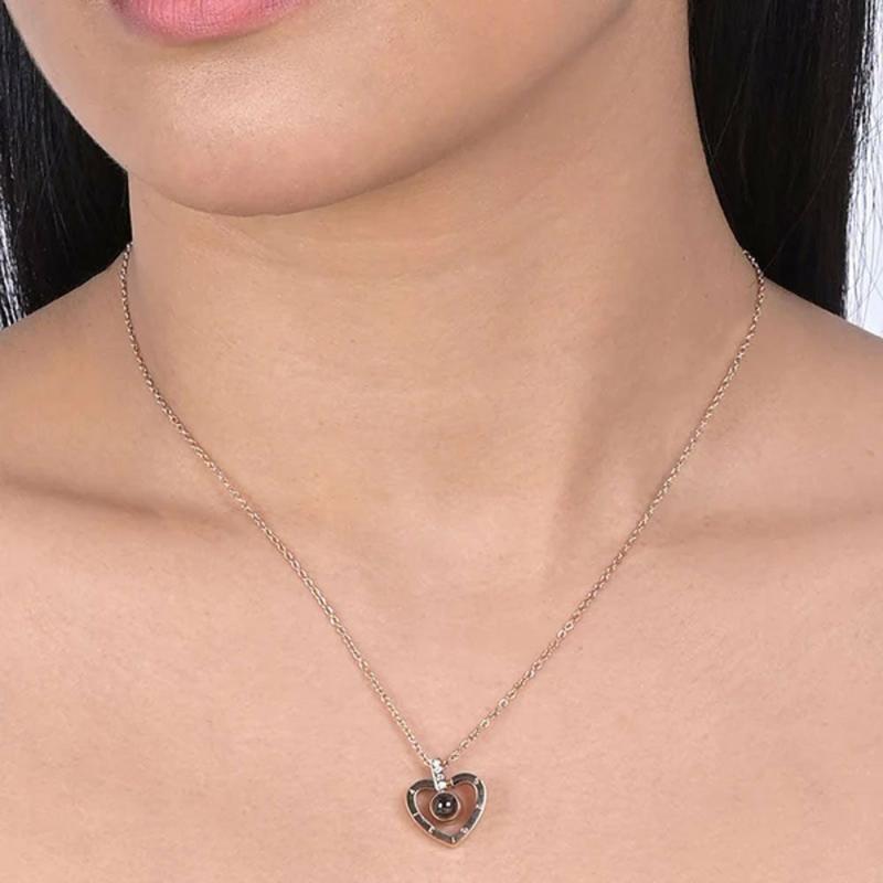 Love Heart Pendant | 18K Rose Gold Plated Necklaces