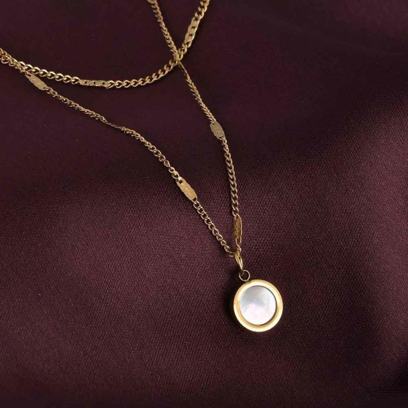 Moonstone Layered Necklace Necklaces