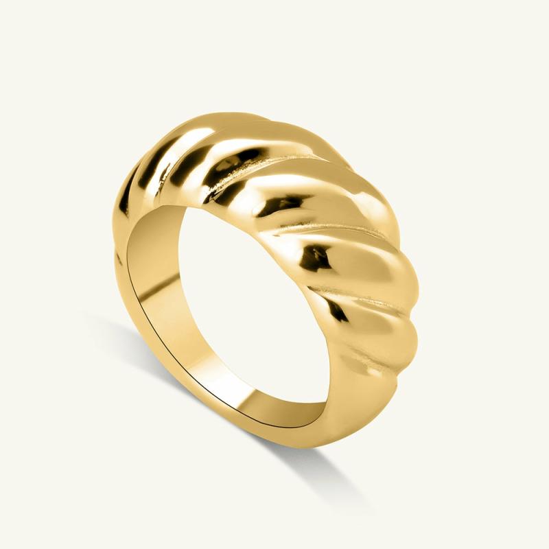 Rope Twisted Bold Ring Rings