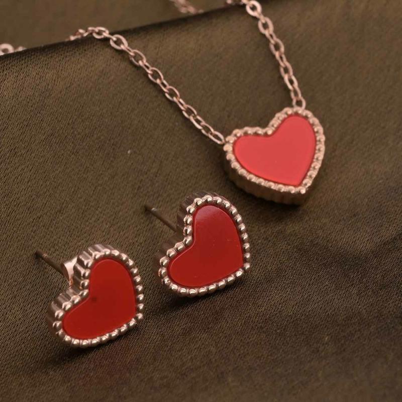 Rose-Gold Affection Set Jewellery Set Necklaces