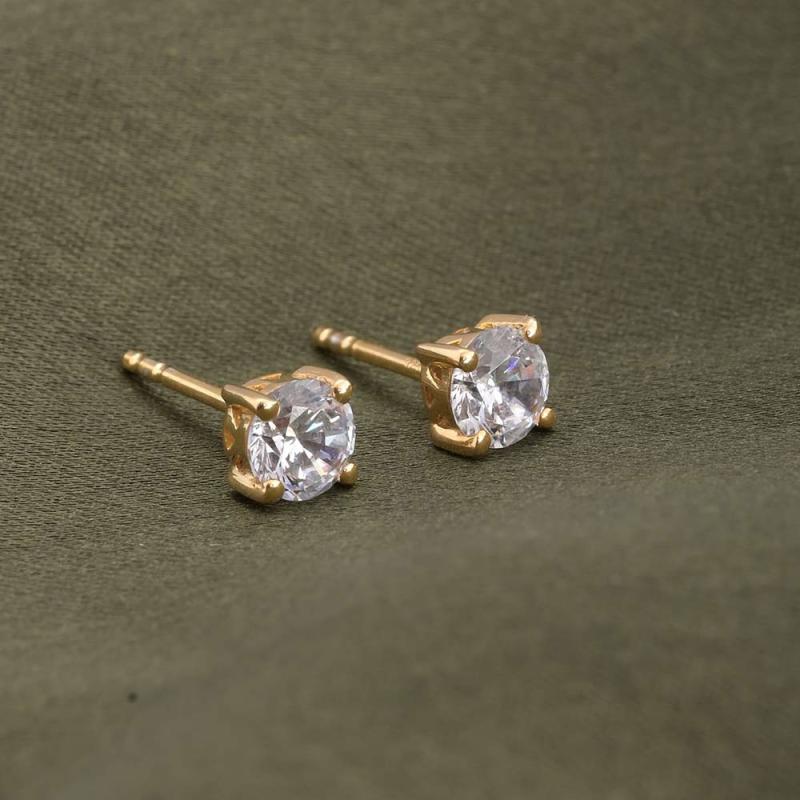 Round Brilliant Cut Diamond Stud Earrings Earrings