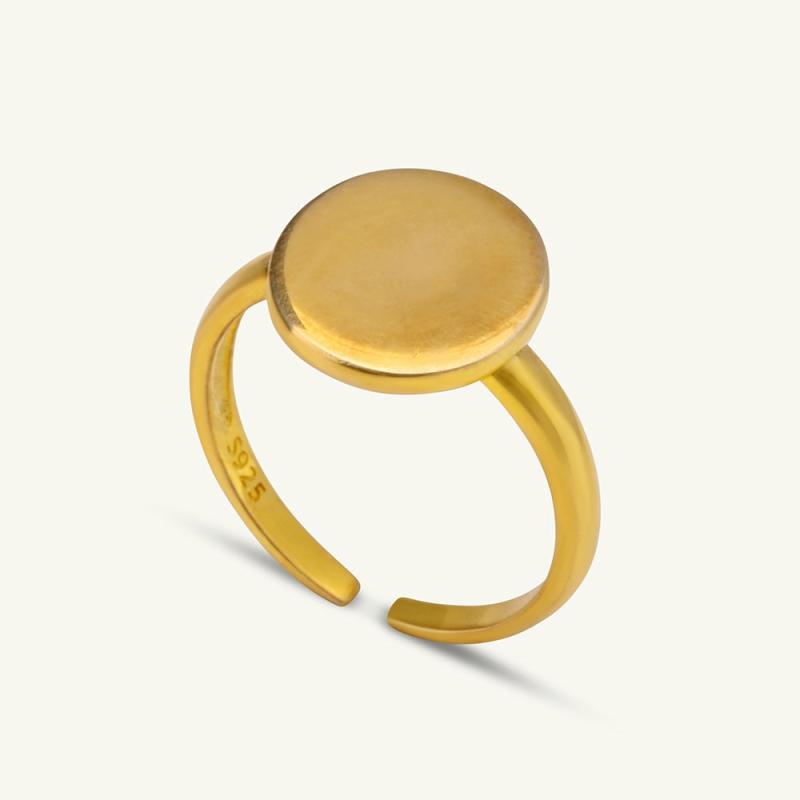 Round Signet Ring Rings