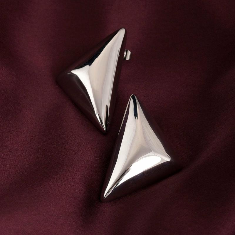 Sleek Triangle Stud Earrings Earrings