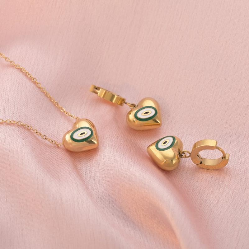 The Greek Heart Set Jewellery Set Necklaces